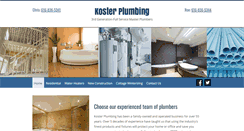 Desktop Screenshot of kosterplumbinginc.com